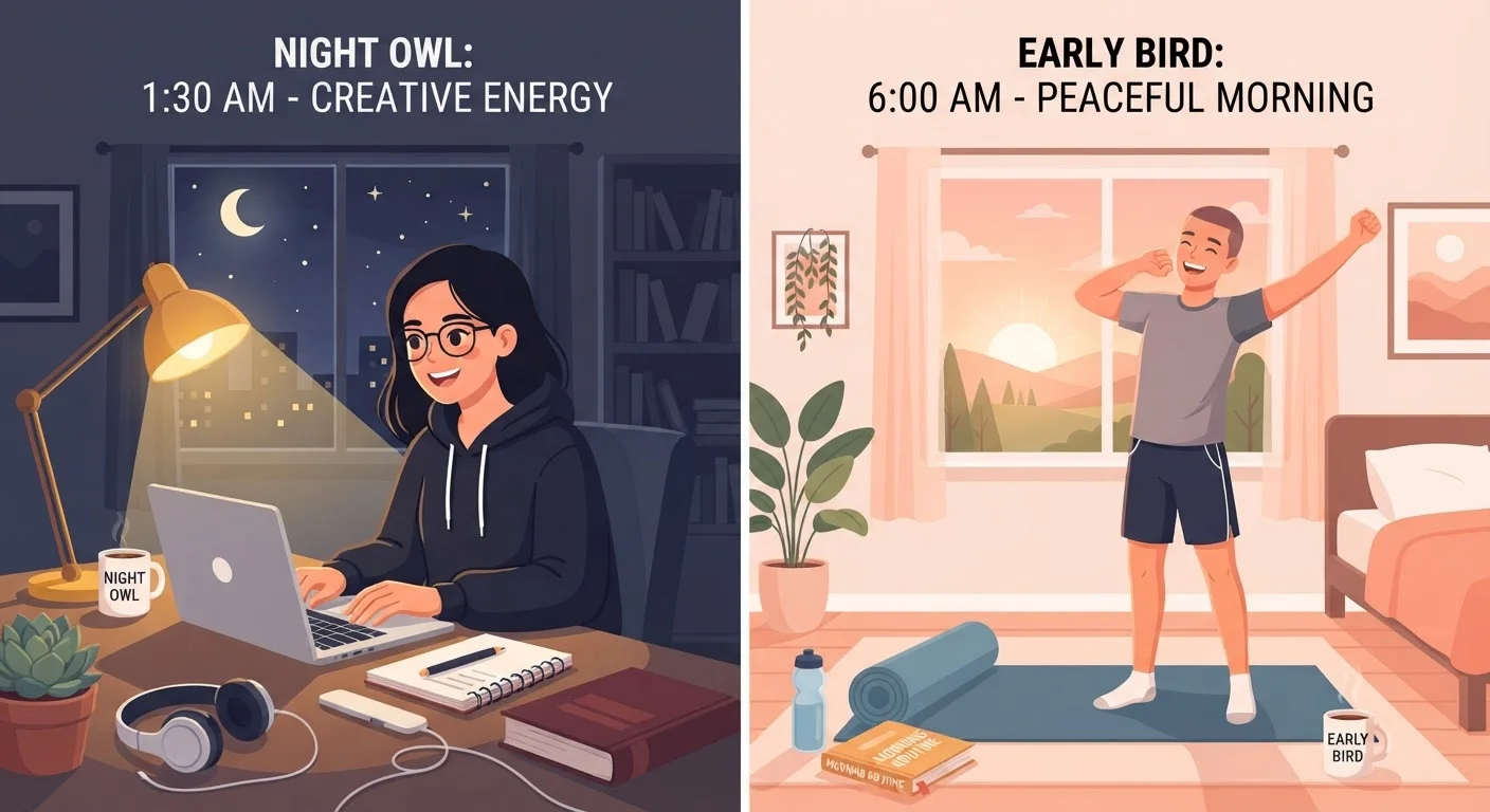 Chronotypes Explained: Why Night Owls and Early Birds Aren't Just Preferences