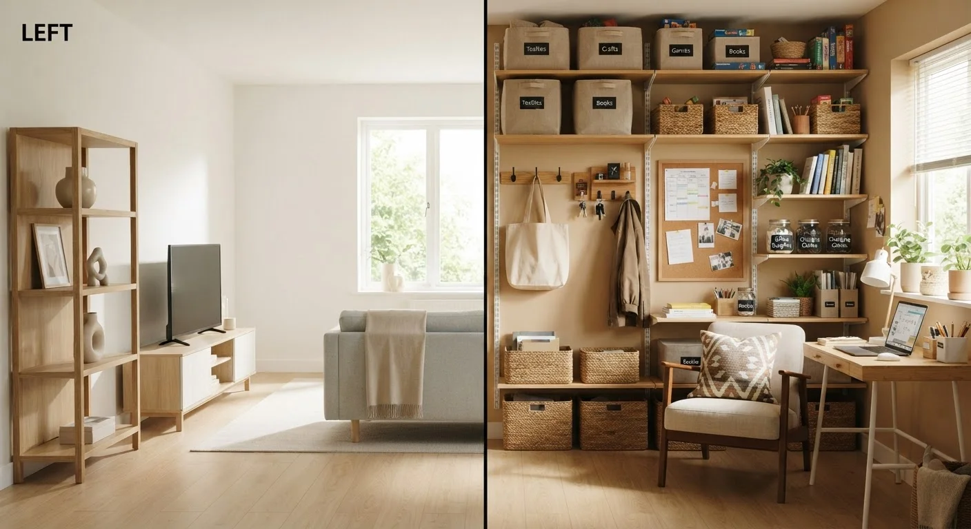 Minimalist Organisation vs. the Everything-Has-a-Home Approach